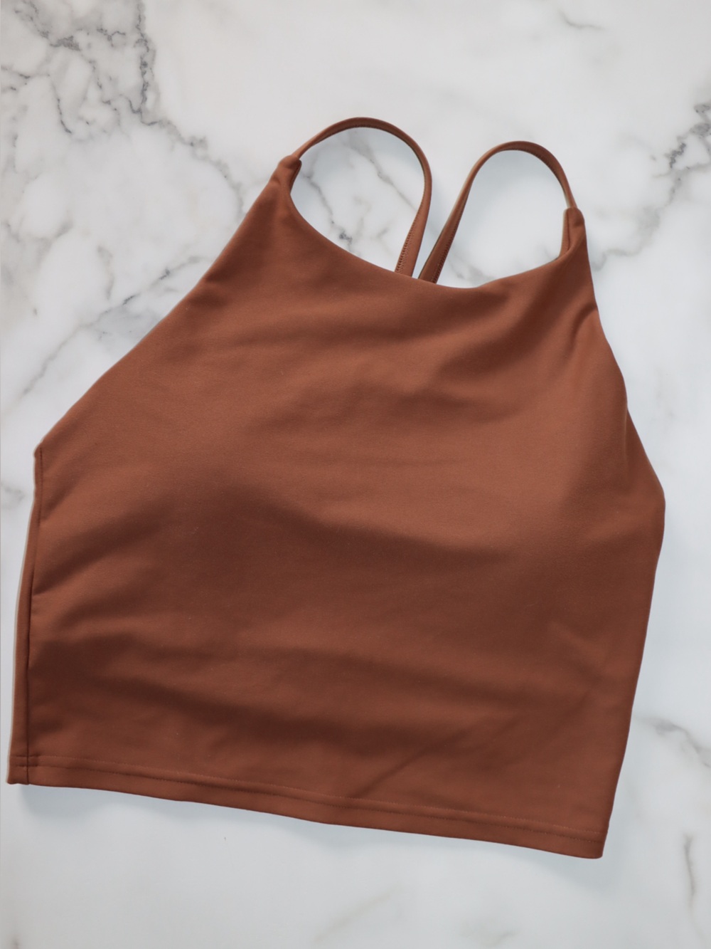 Old Navy Cropped Camisole in Chocolate Brown